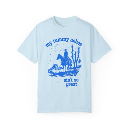 Funny Western Tummy Ache Tee Shirt