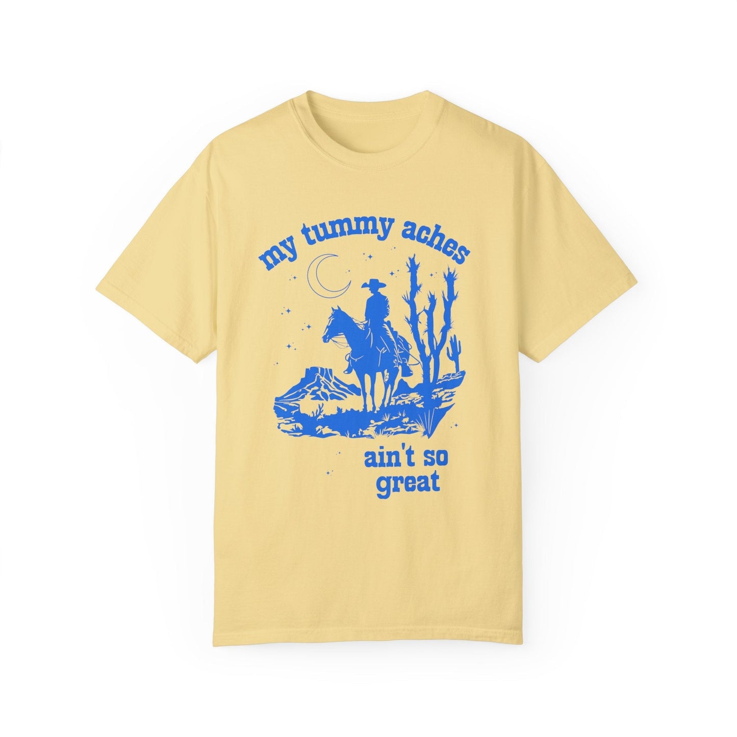 Funny Western Tummy Ache Tee Shirt