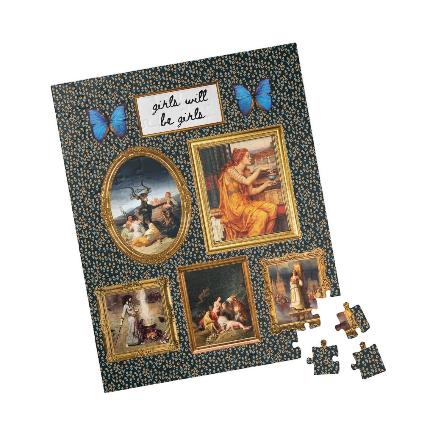 Girls Will Be Girls Famous Paintings of Witches or Witchcraft Puzzle
