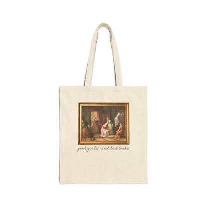 Good Girls Read Bad Books: Funny Art History Bookish Tote Bag