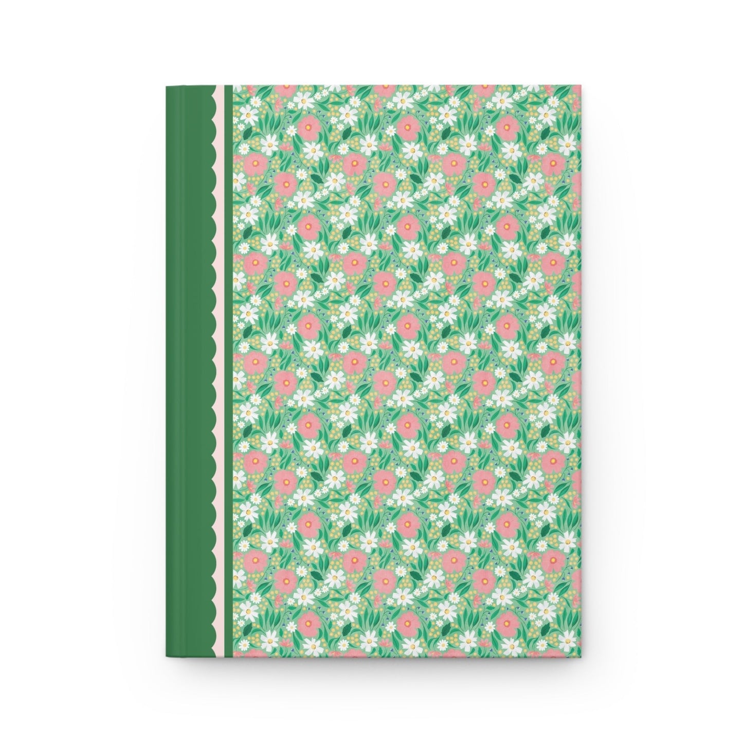 Green Floral Notebook