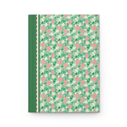 Green Floral Notebook