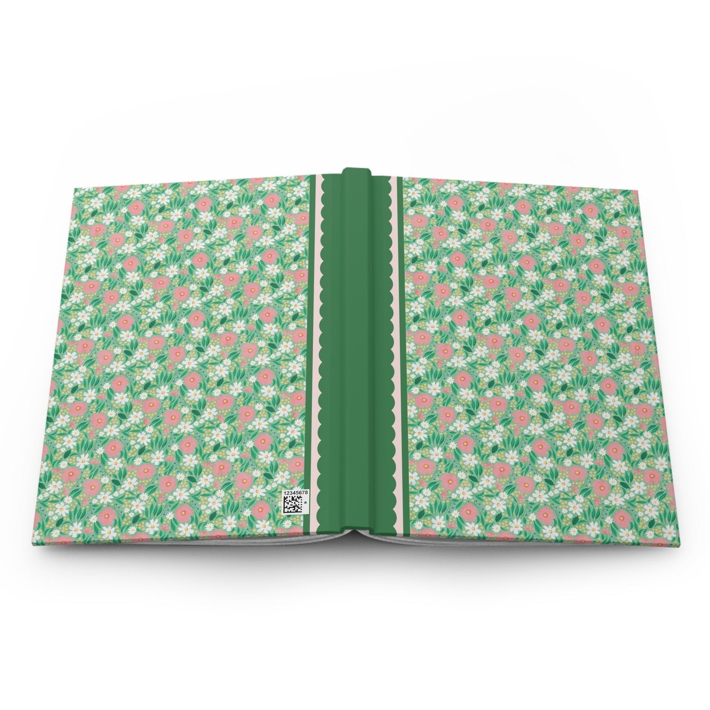 Green Floral Notebook