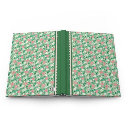 Green Floral Notebook