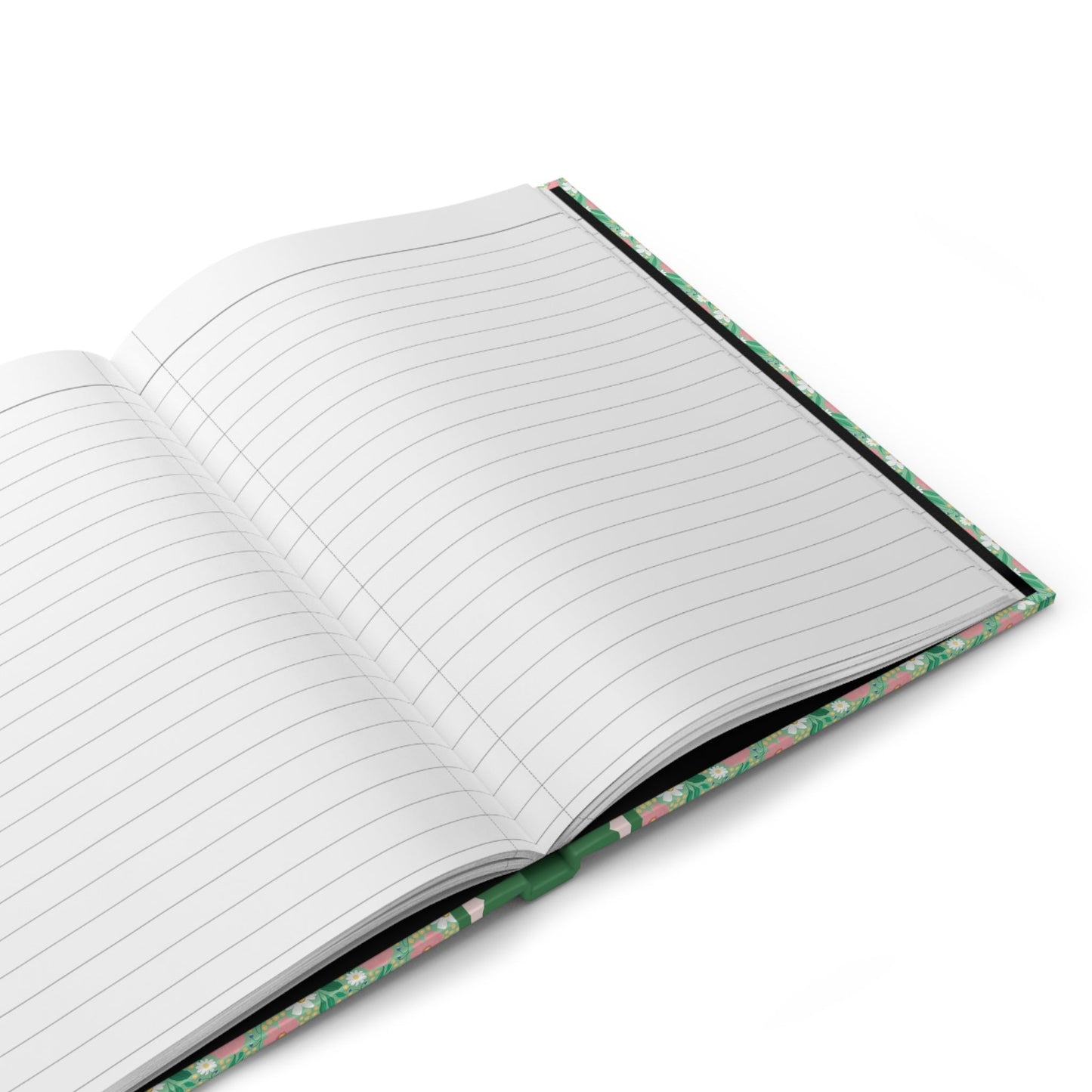 Green Floral Notebook