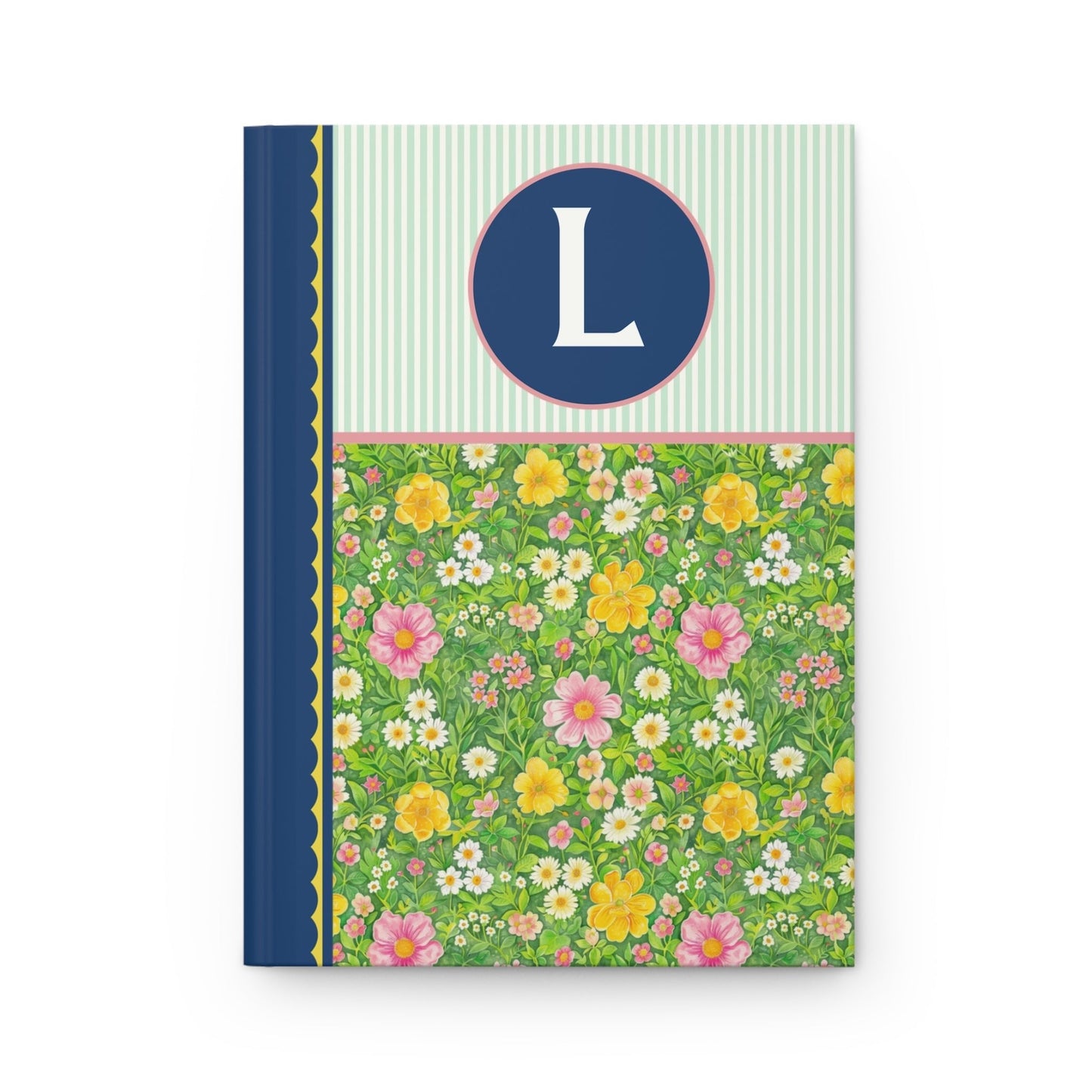 Green Flower Notebook: L