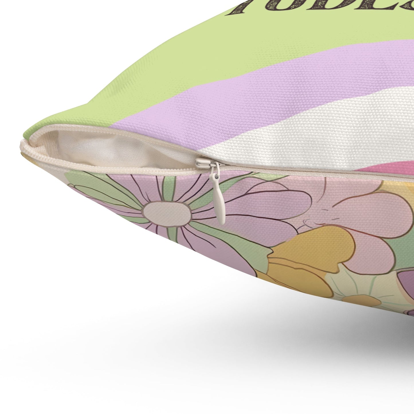 Groovy Floral Pillow