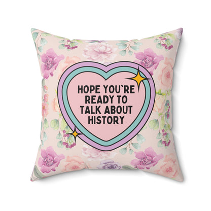 Groovy History Pillow