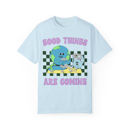 Groovy Retro Tee Shirt with Encouraging Message