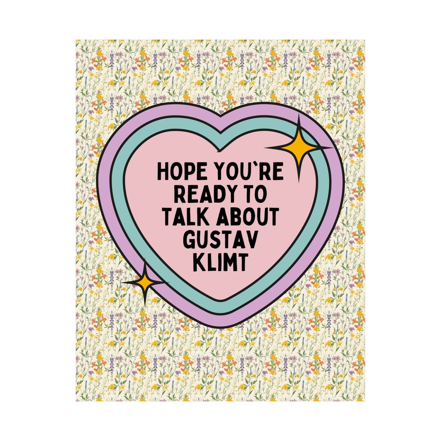 Gustav Klimt Art History Poster