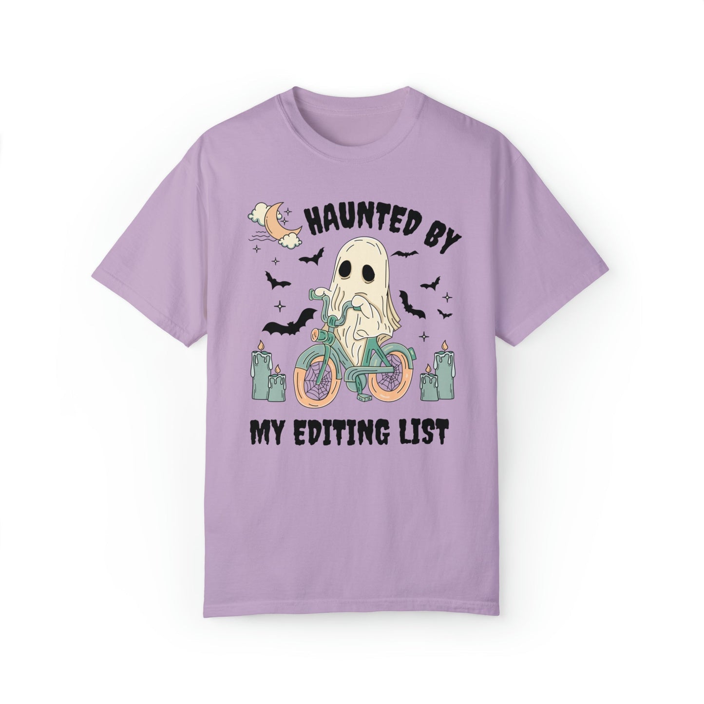 Halloween Editing Day T-Shirt for Photographer or Writer: Haunted By My Editing List
