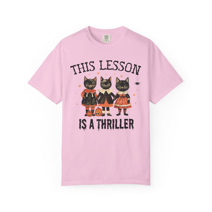 Halloween Teacher Cat Tee