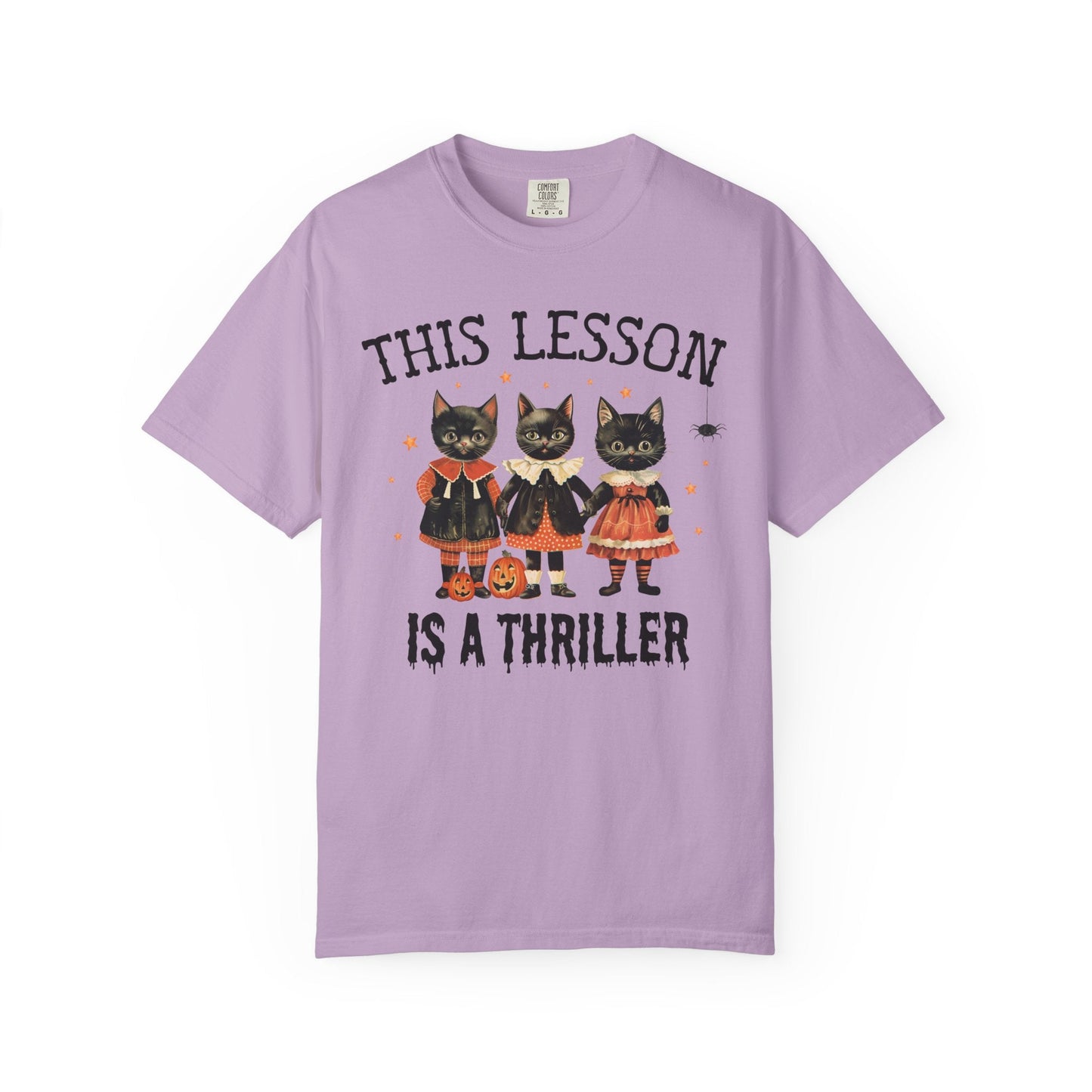 Halloween Teacher Cat Tee