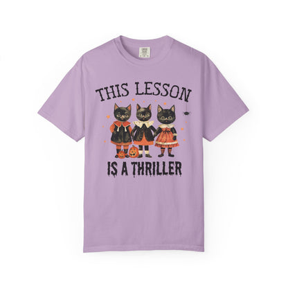 Halloween Teacher Cat Tee