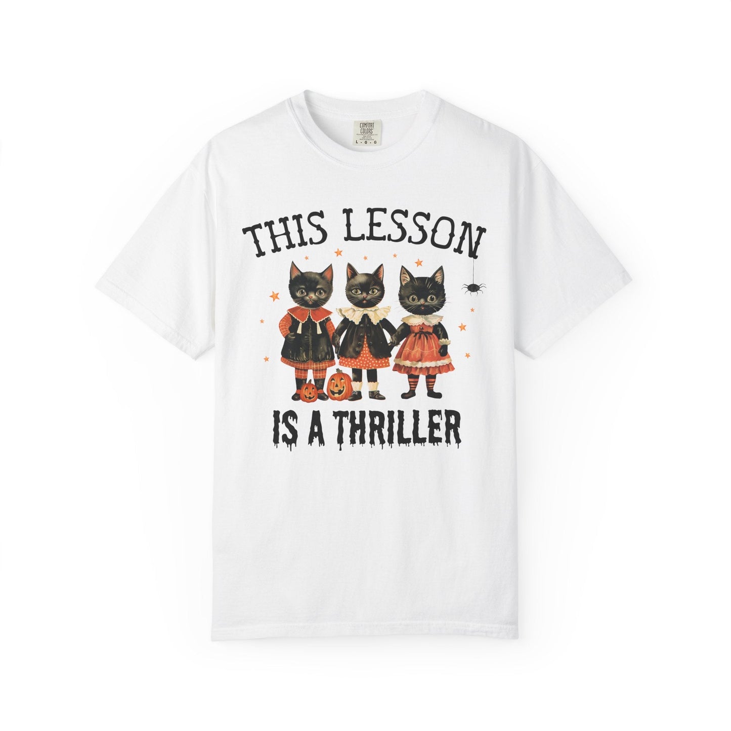 Halloween Teacher Cat Tee