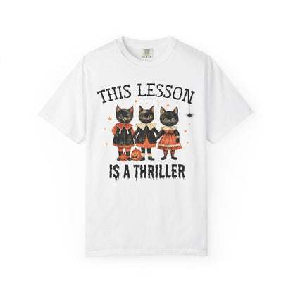 Halloween Teacher Cat Tee