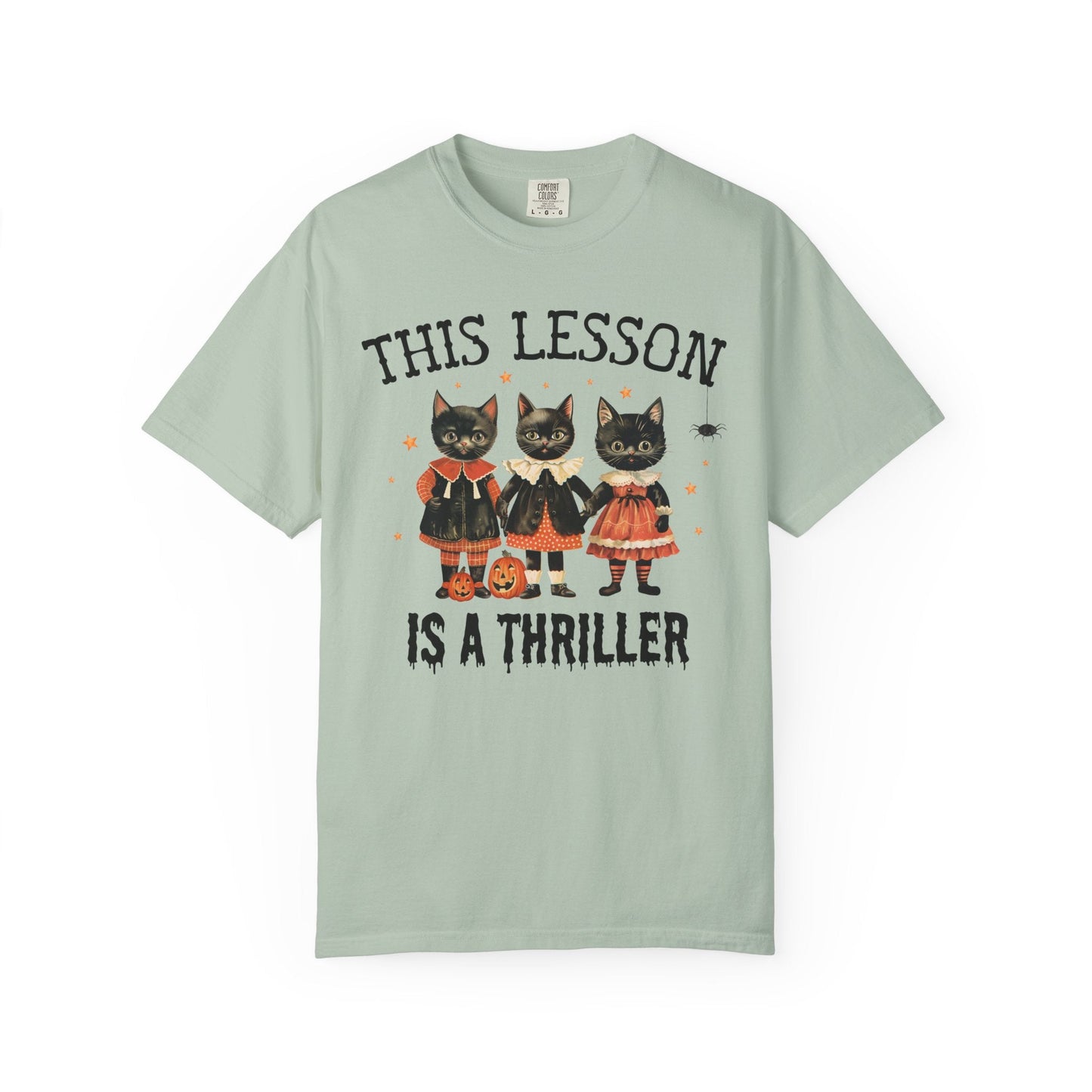 Halloween Teacher Cat Tee