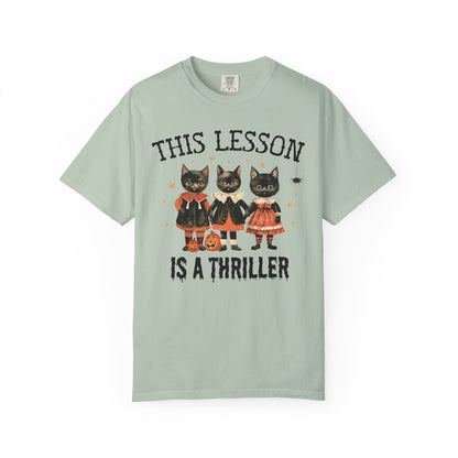 Halloween Teacher Cat Tee