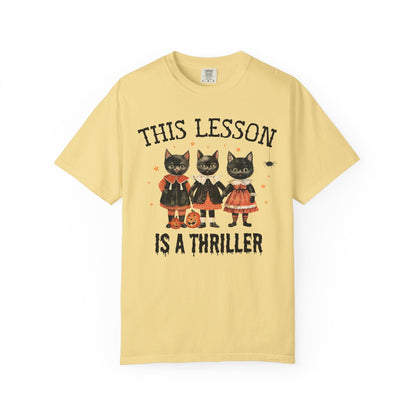 Halloween Teacher Cat Tee