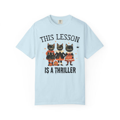 Halloween Teacher Cat Tee