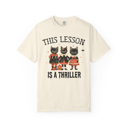 Halloween Teacher Cat Tee