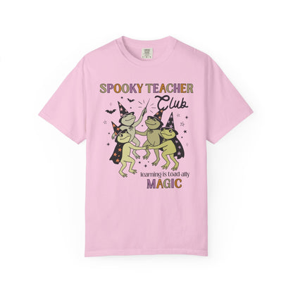 Spooky Teacher Club Frog Tee