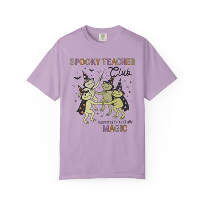 Spooky Teacher Club Frog Tee