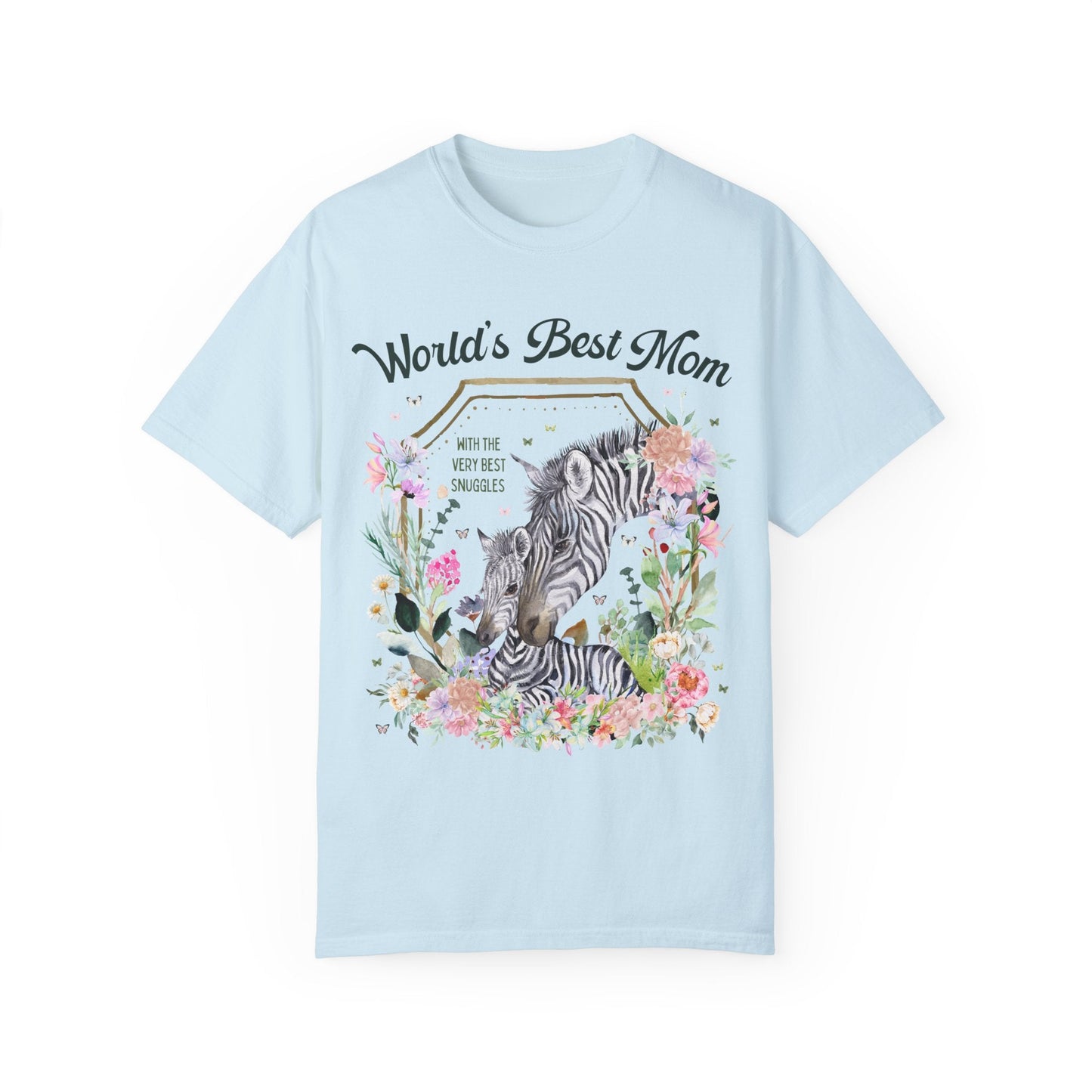 World's Best Mom Zebra Tee