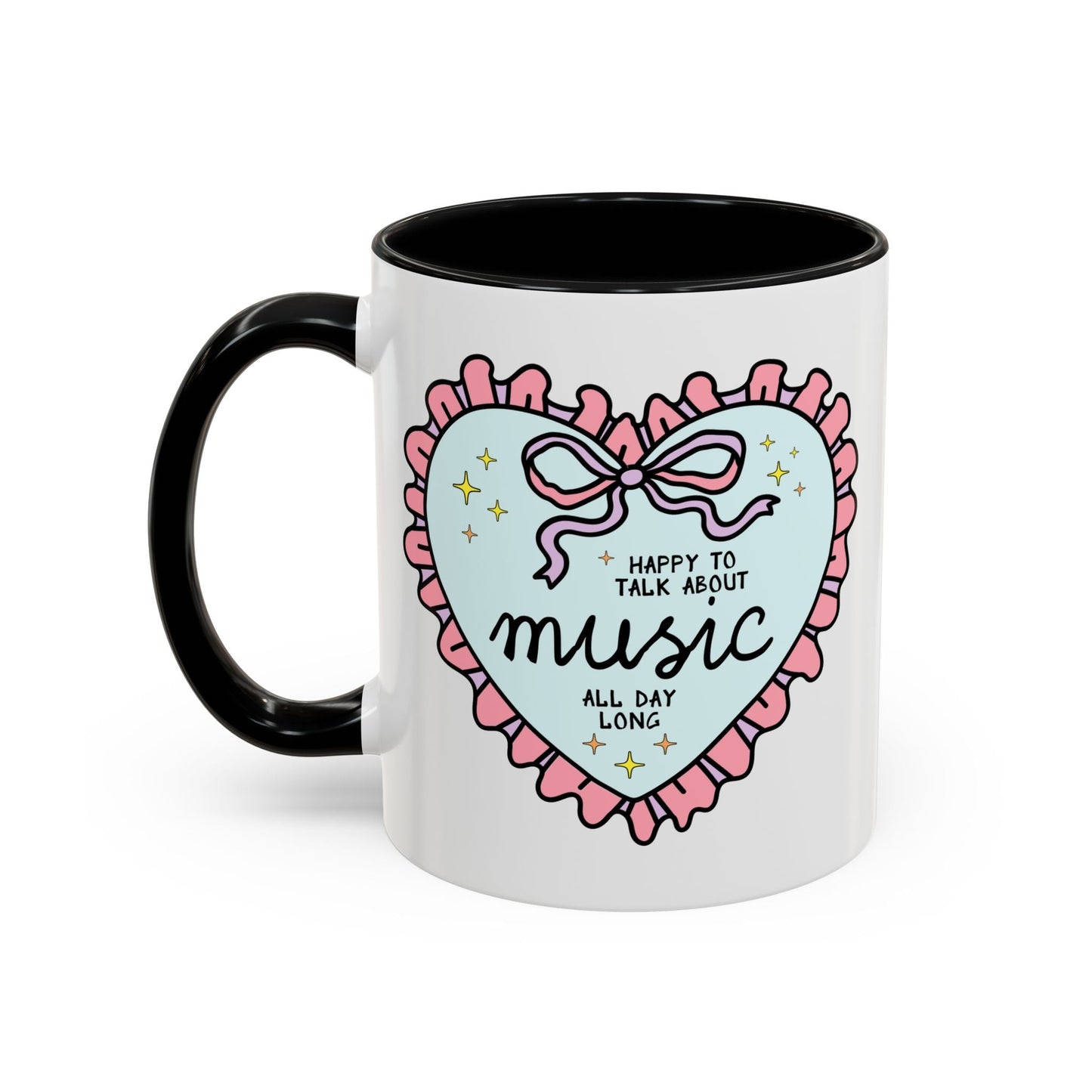 Happy to Talk About Music All Day Long Coffee Mug