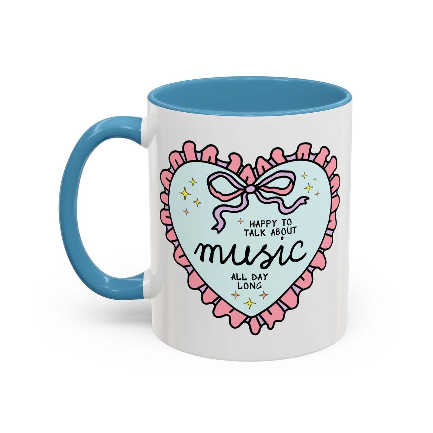 Happy to Talk About Music All Day Long Coffee Mug