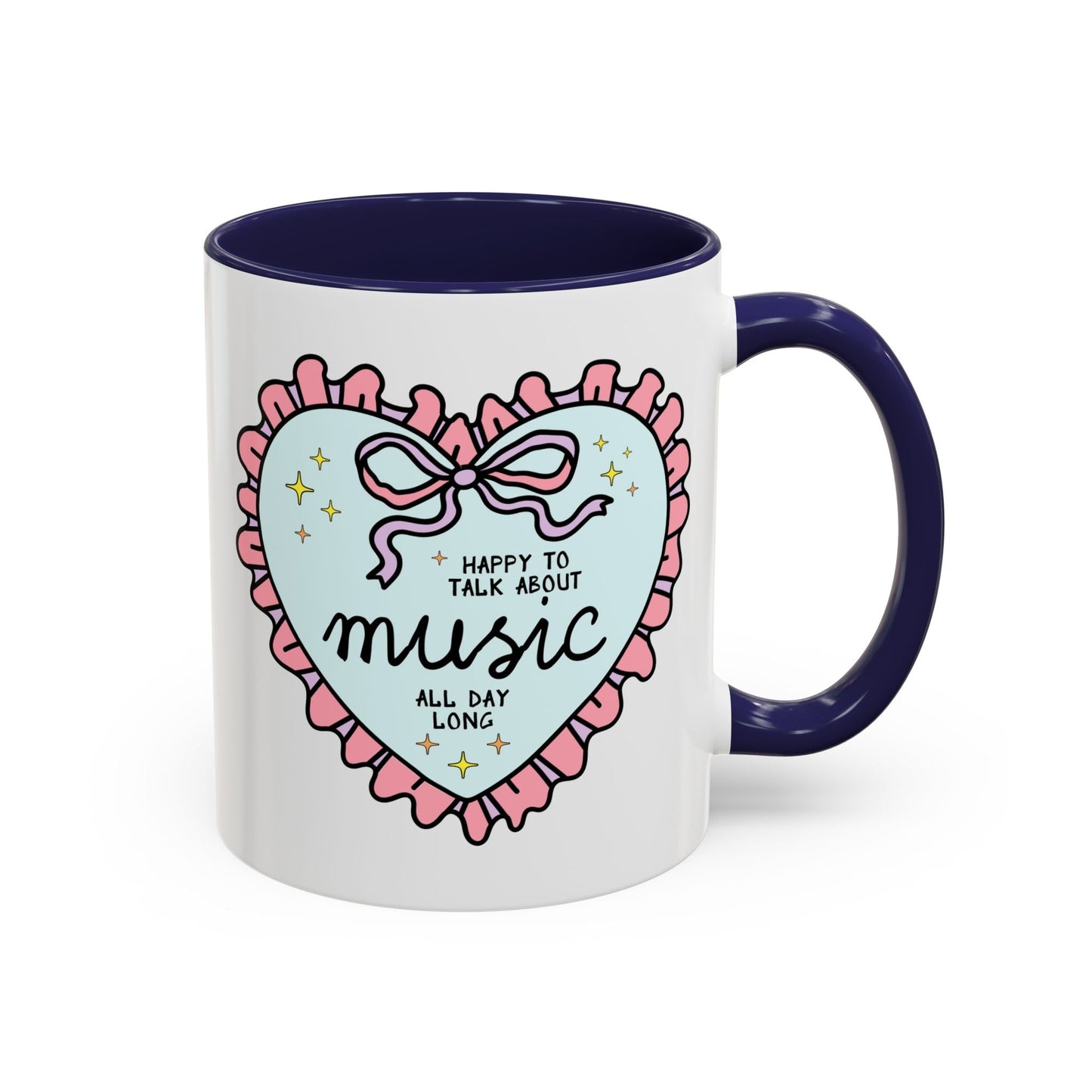 Happy to Talk About Music All Day Long Coffee Mug