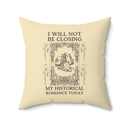 Historical Romance Reader Pillow