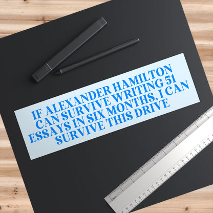 History Bumper Sticker: Alexander Hamilton US History