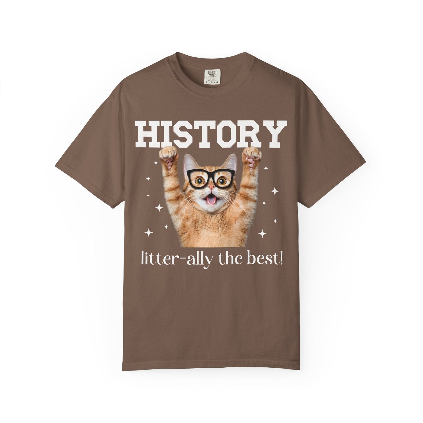 History Teacher Cat Lover Tee