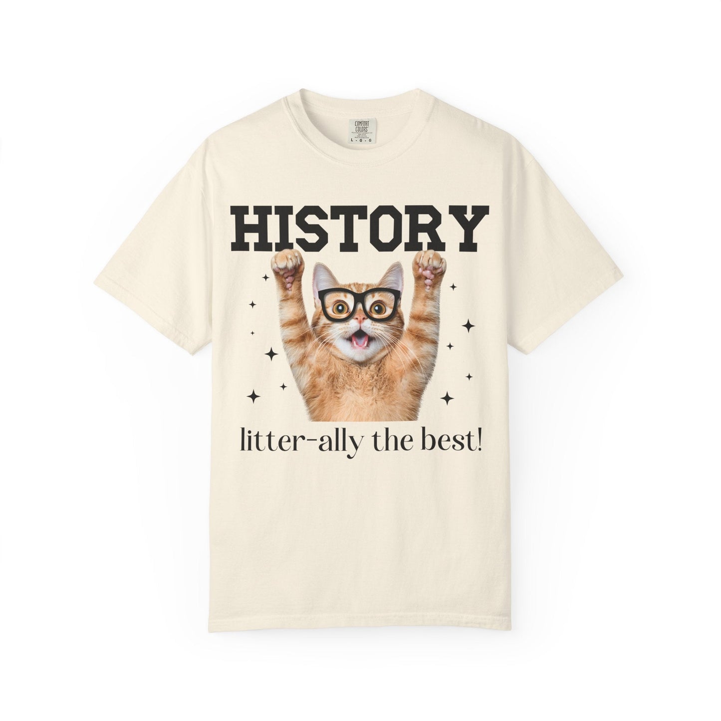 History Teacher Cat Lover Tee