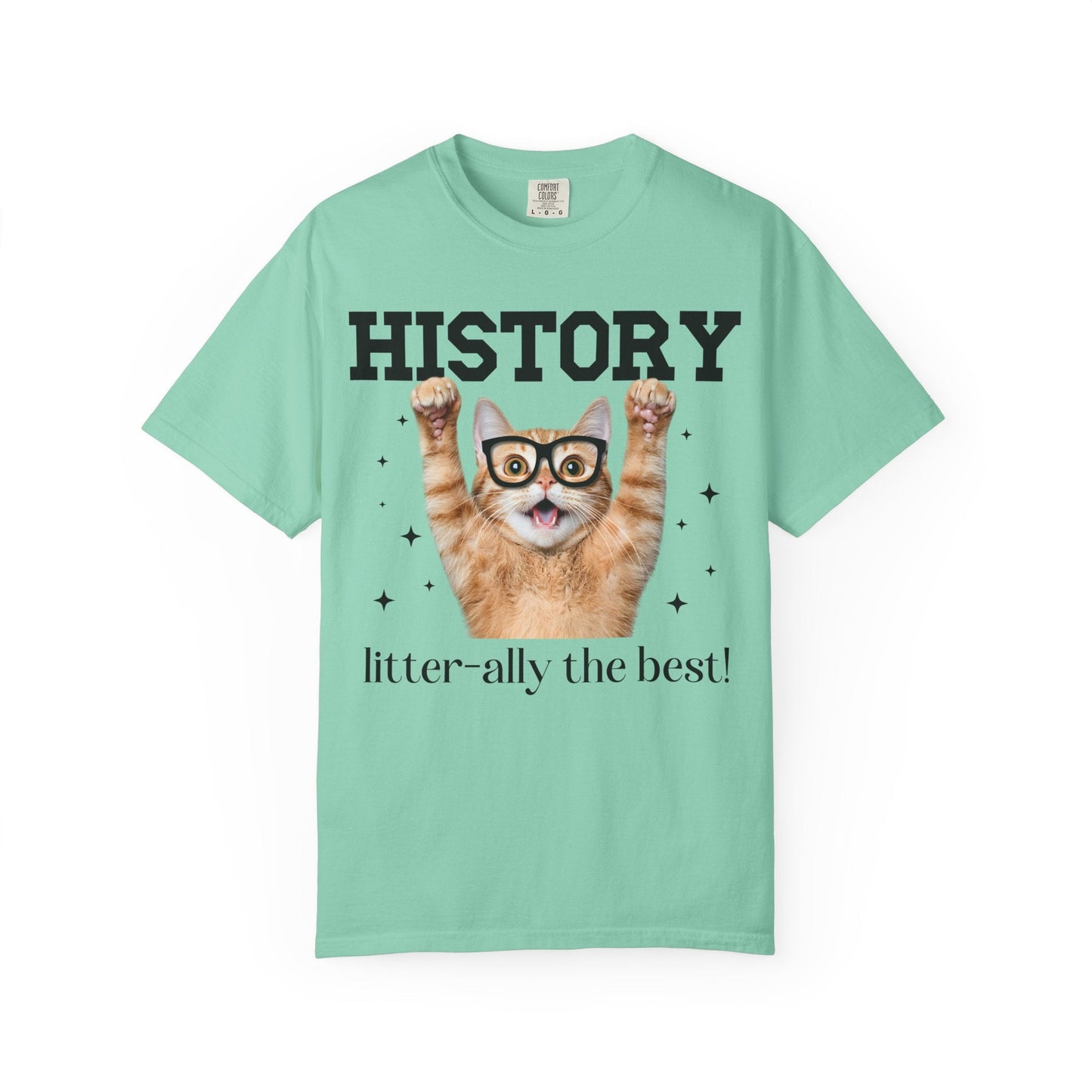 History Teacher Cat Lover Tee