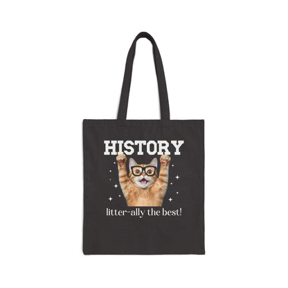 History Teacher Cat Lover Tote