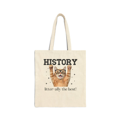 History Teacher Cat Lover Tote
