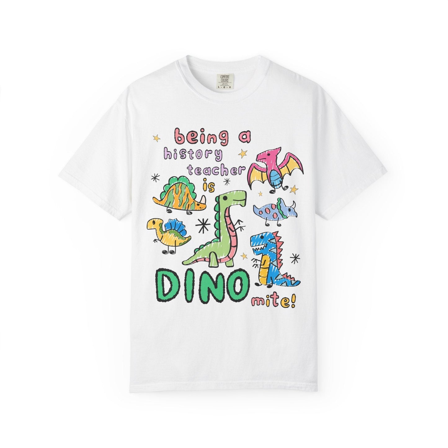 History Teacher Dinosaur Tee