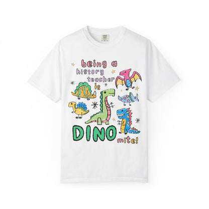 History Teacher Dinosaur Tee