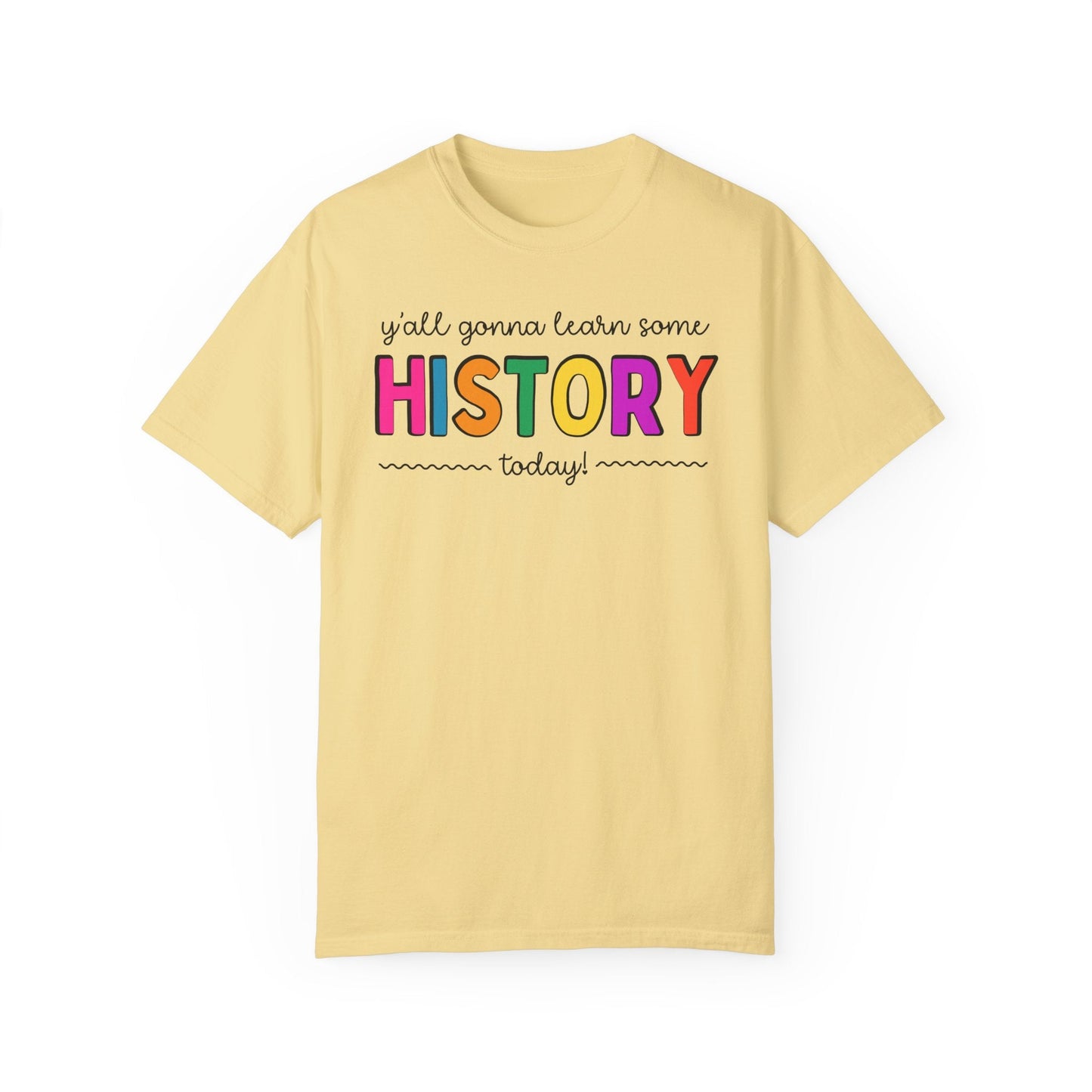 Colorful History Teacher Tee Shirt