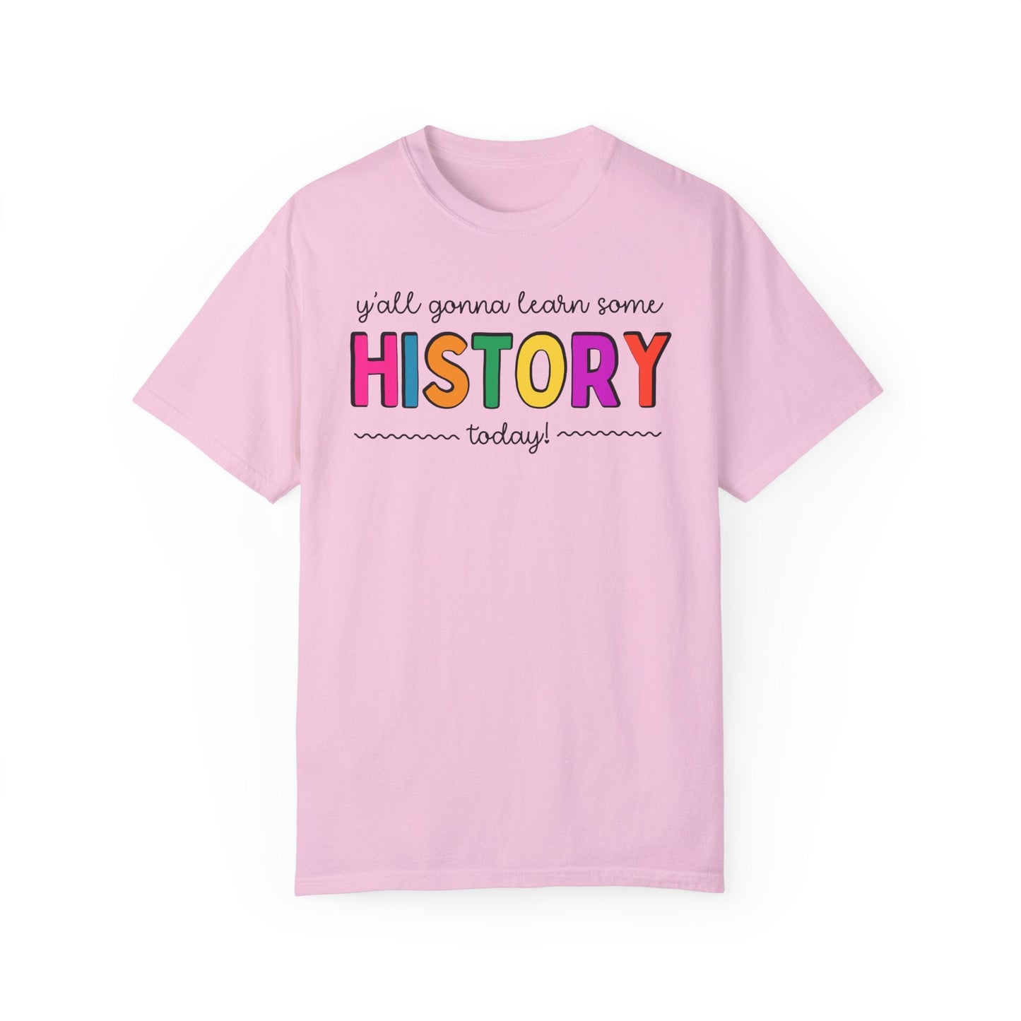 Colorful History Teacher Tee Shirt