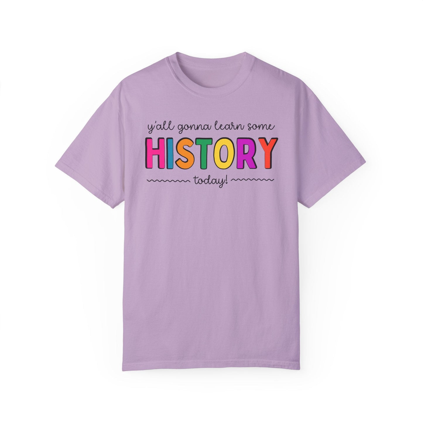 Colorful History Teacher Tee Shirt
