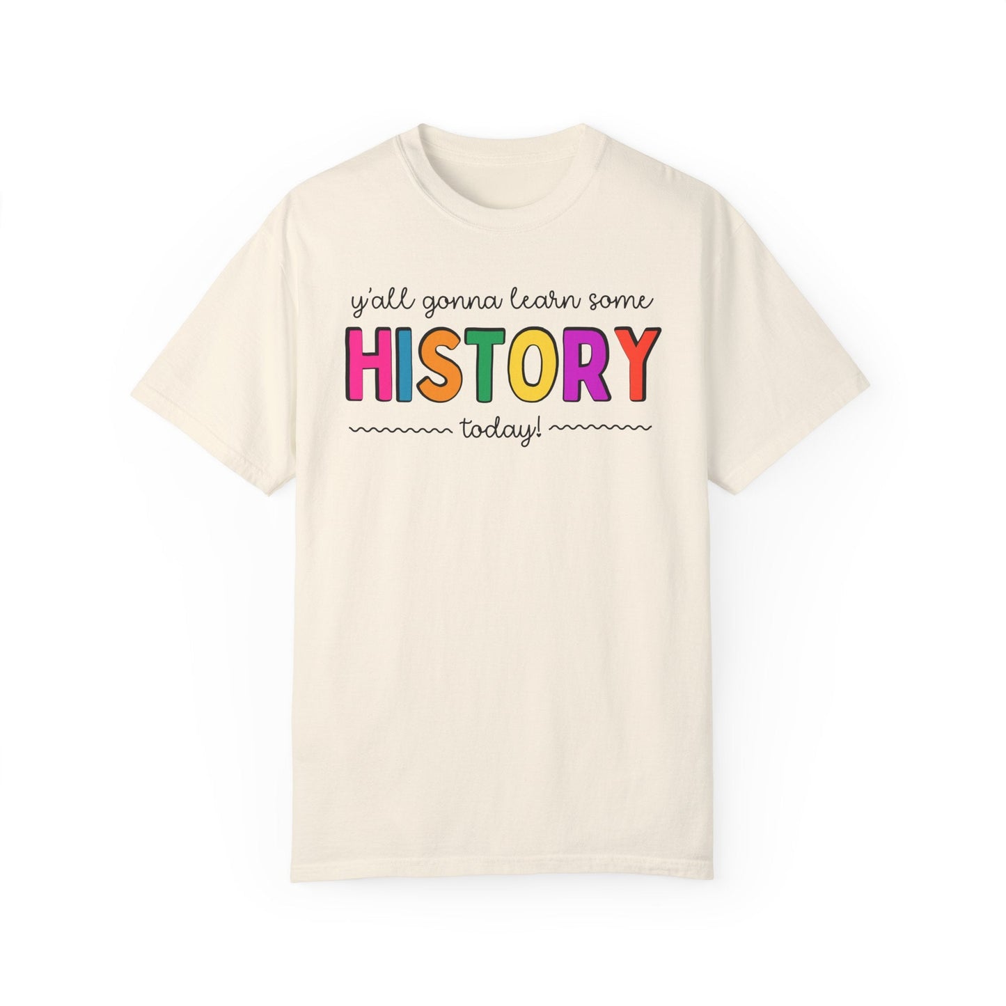 Colorful History Teacher Tee Shirt