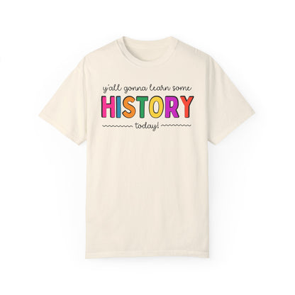 Colorful History Teacher Tee Shirt