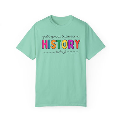 Colorful History Teacher Tee Shirt