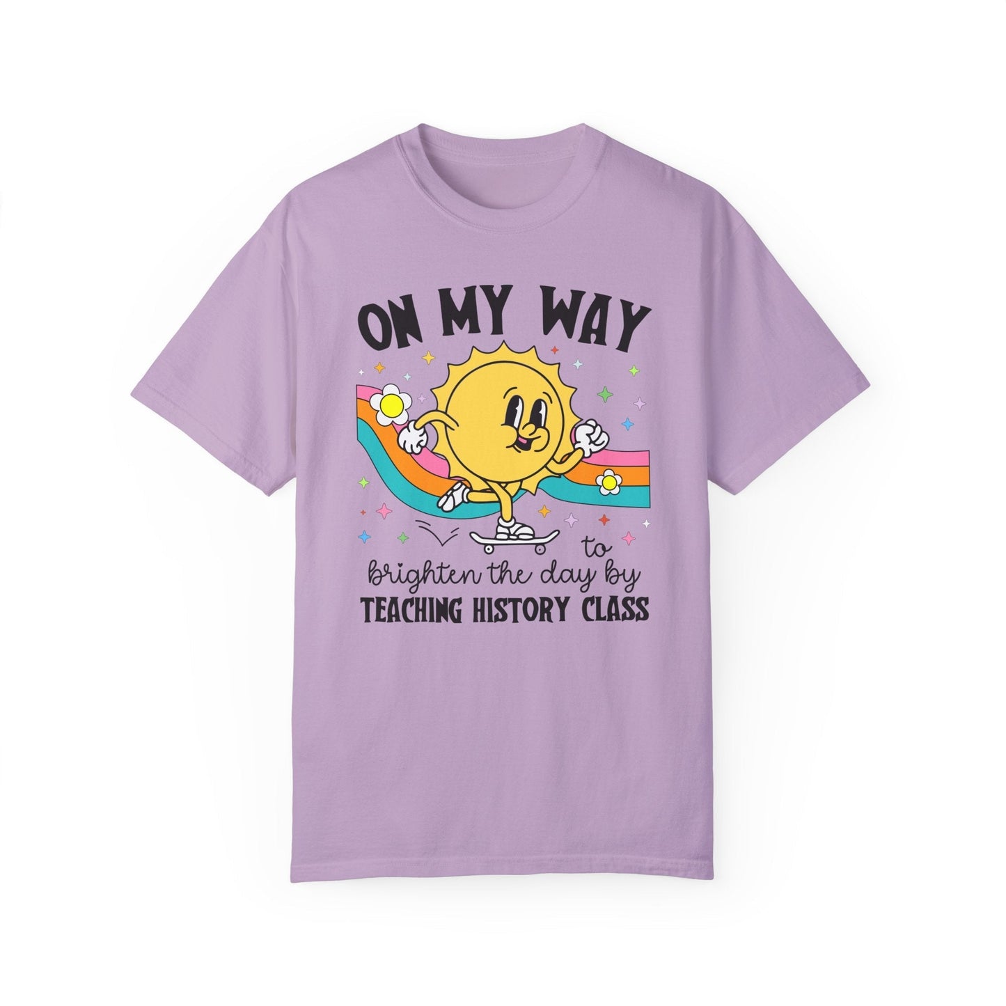History Teacher Tee Shirt with Sun