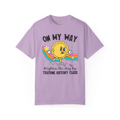 History Teacher Tee Shirt with Sun