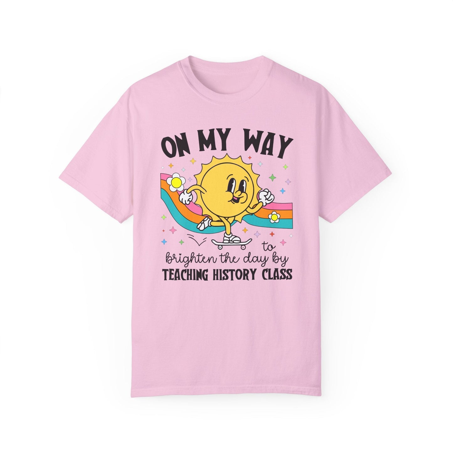 History Teacher Tee Shirt with Sun