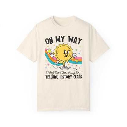 History Teacher Tee Shirt with Sun